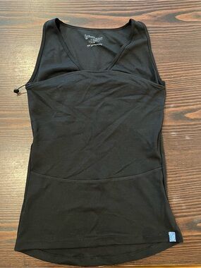 Lalabu Mom Shirt Black 2XL Baby Wearing Tank